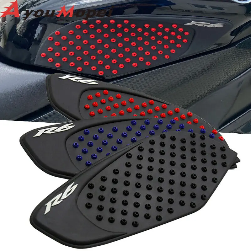 For YAMAHA YZFR6 YZF-R6 YZF R6 2008-2016 14 13 12 11 10Protector Anti slip Tank Pad Sticker Gas Knee Grip Traction Side 3M Decal