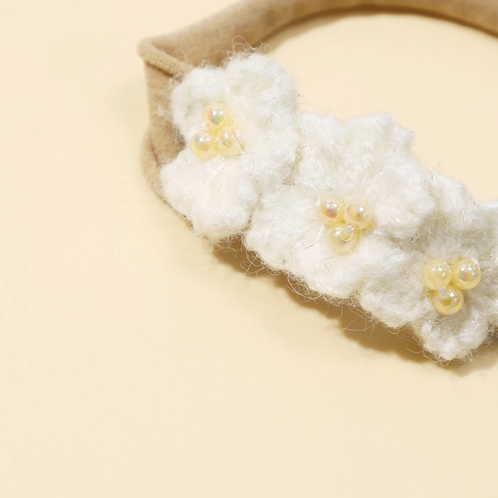 1Pcs Cute Baby Kids Daisy Flower Hair Accessories Children Rubber Bands Scrunchies Elastic Soft Hair Bands Girls Headband image 4
