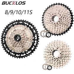 BUCKLOS 8/9/10/11S Bicycle Cassette K7 11-25/28/32/34/42/46/50T Bike Freewheel 8V 9V 10V 11V Road MTB Cassette Flywheel
