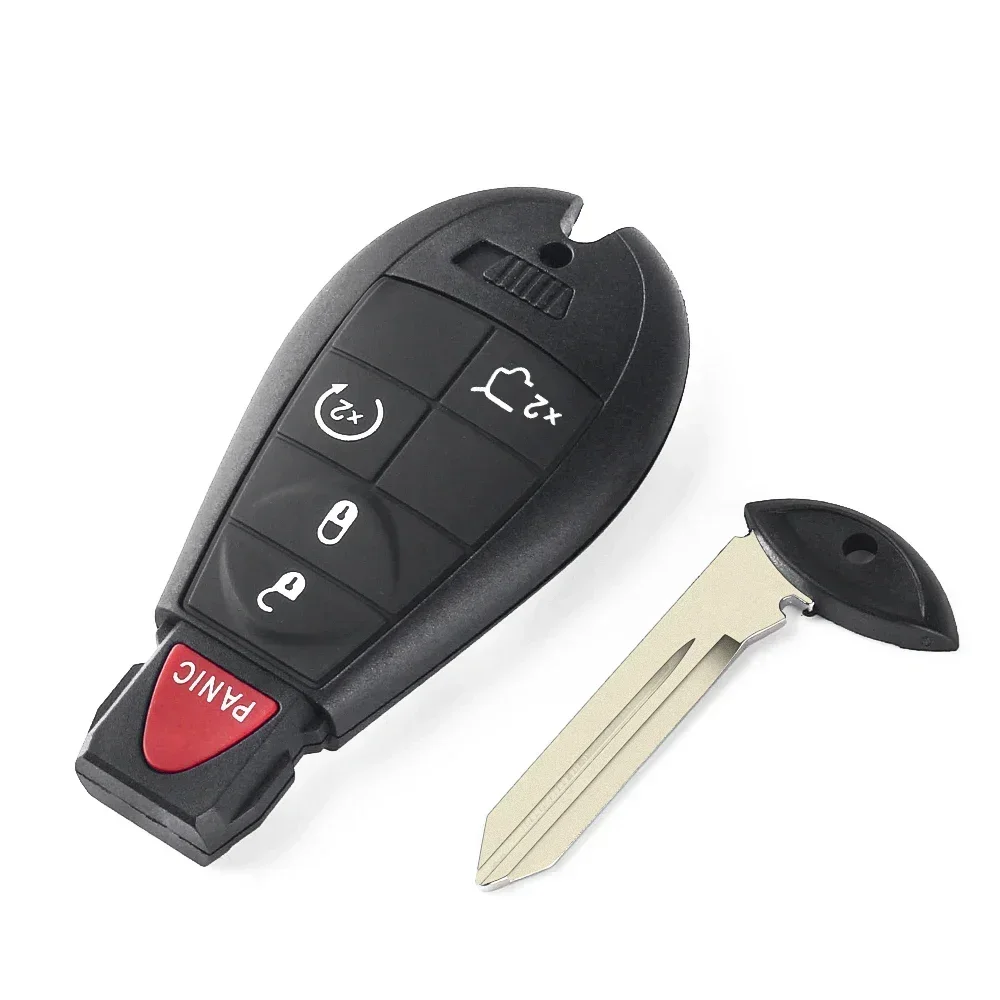 KEYYOU 3/4/5/6 Buttons Smart Remote Key Fob Shell Case Replacement For Chrysler Town & Country Dodge Caravan Journey