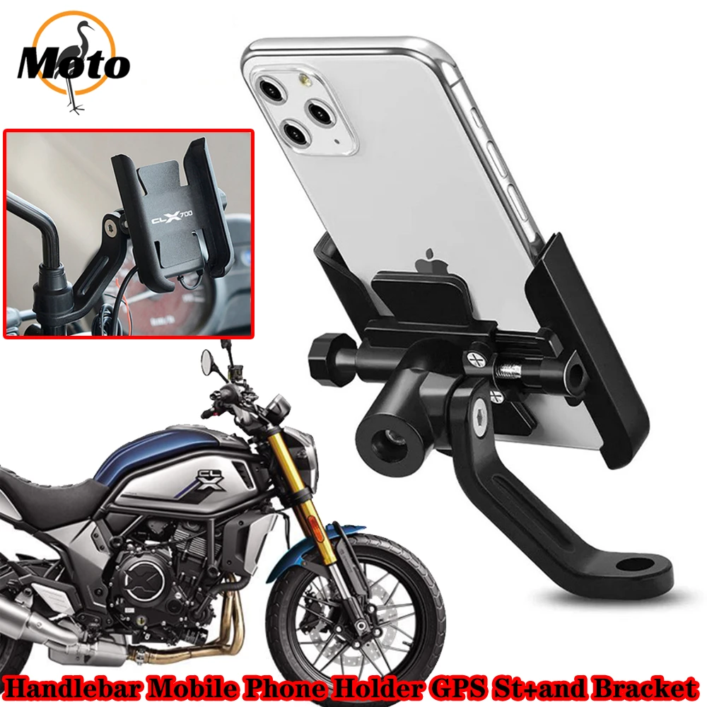 Für CLX 700 700CL-X 700CLX CLX700 CL-X Schneller Versand Motorrad CNC Zubehör Lenker Handyhalterung GPS-Ständer Halterung