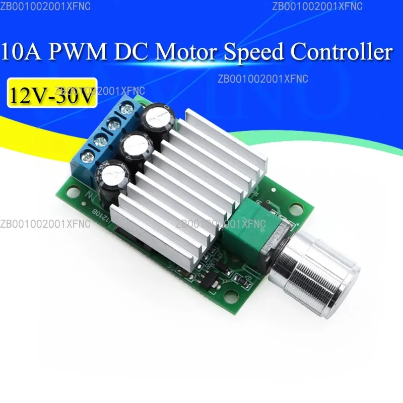 10A PWM DC Motor Speed Controller | 12V-30V (12V/24V Compatible) | Adjustable Speed Regulator | For Fan Motor, LED Light