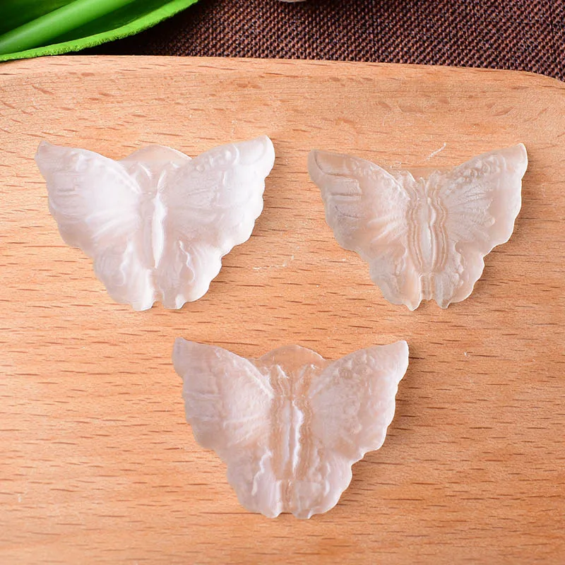 1PC Natural Selenite Stone Butterfly Hand Carving Reiki Healing Stone Crafts Lucky Items Feng Shui Collection Home Decor Gift