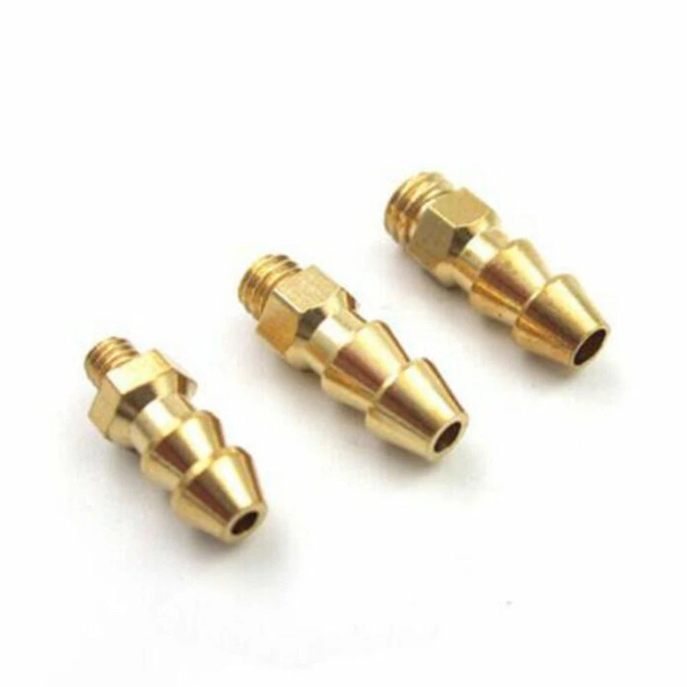 5pcs Rc Boat Brass Water Cooling Faucet/M4/M5 Thread Water Nipples Fuel Nozzles For Methanol Gasoline Boat Marine