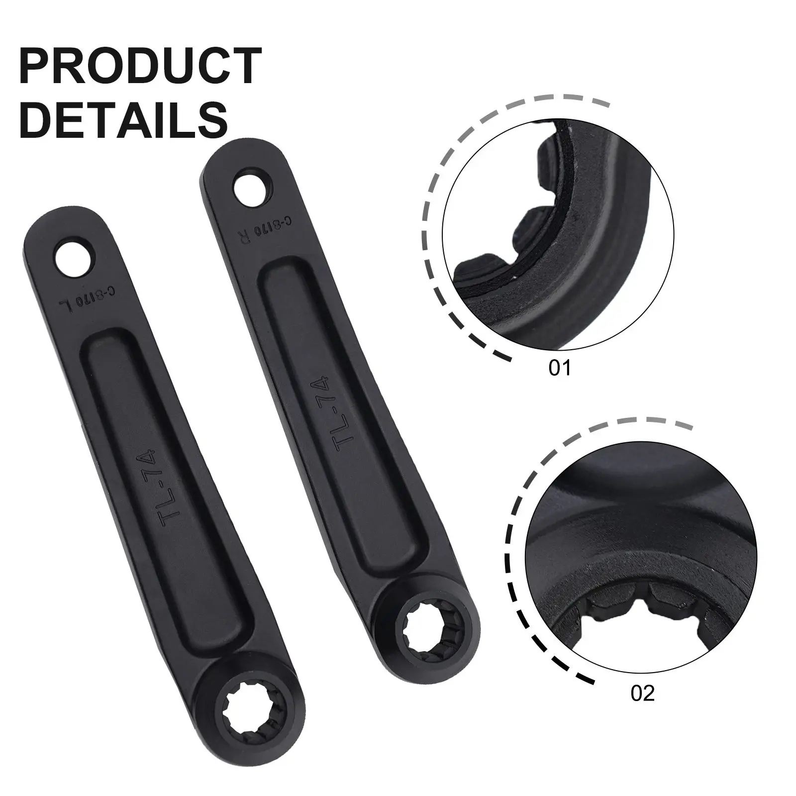 

1set Central Motor Crank 10 Teeth 170mm Anodized Splin1e Crank Kit For BNI- ISIS Motor Crank For Bafang- For Bosch For Ebike