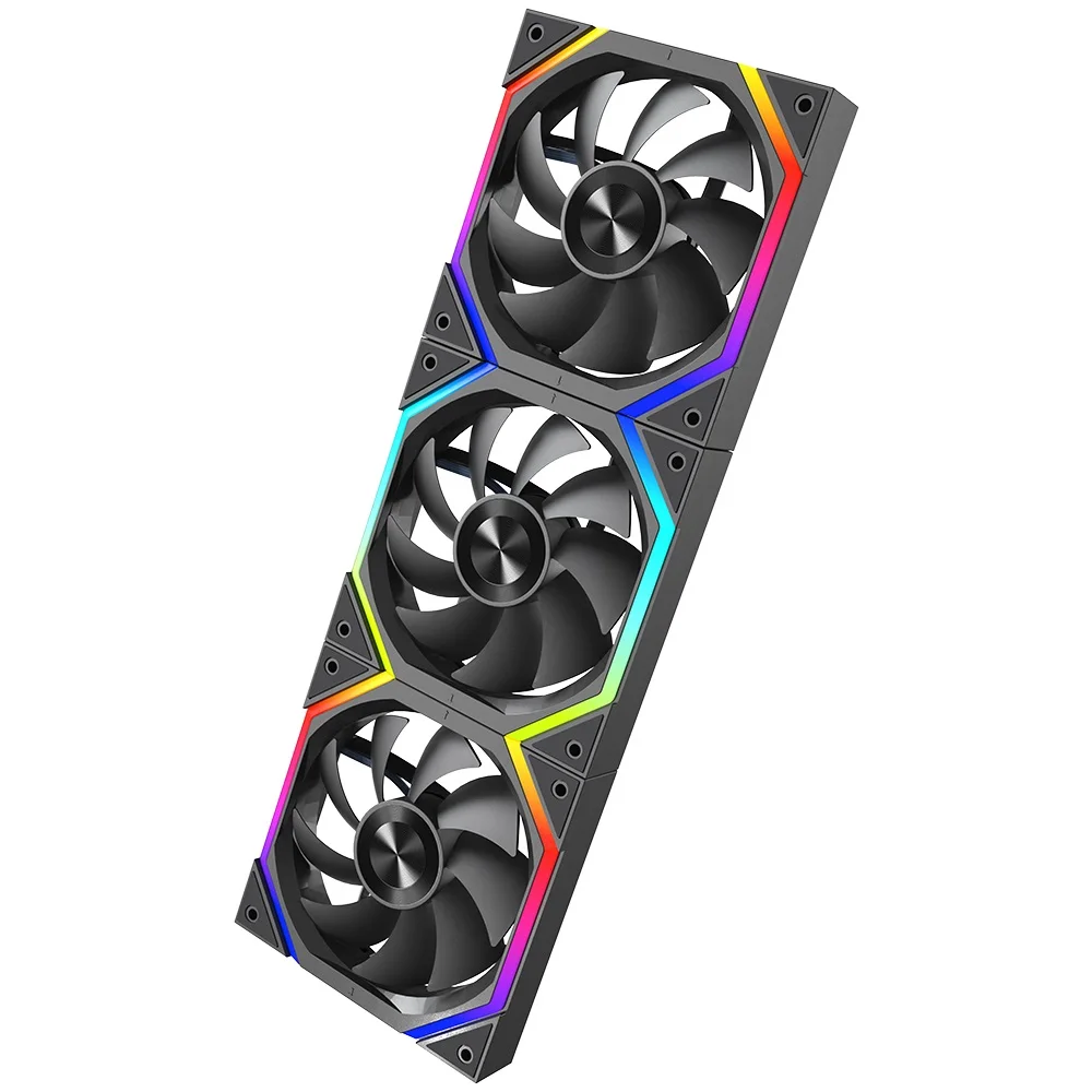 

Jungle Leopard Galaxy Prism XH Flowing Running Continuous Lights pc accessories gaming fan 12v 120mm ARGB cpu coolers component