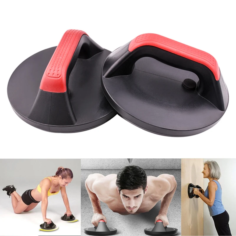 2pcs Round-Shaped Push-Ups Stands Hand Grip Chest Training Body Building Workout Gym Exercise Fitness Equipment Push Up Rack