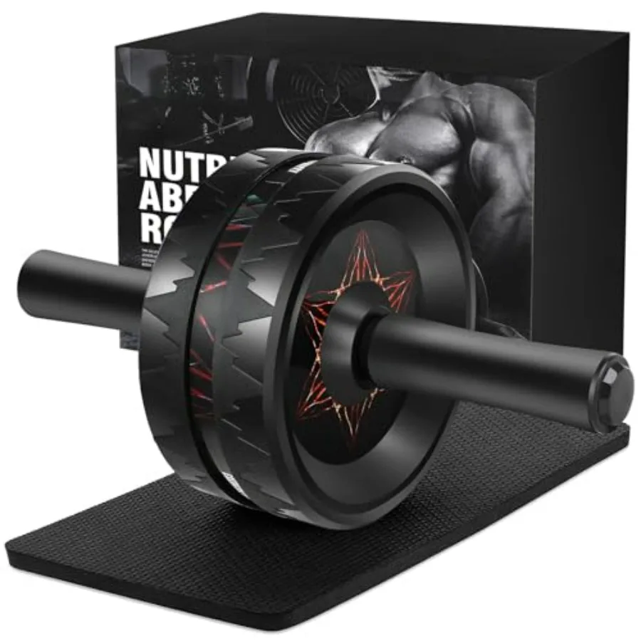 AB Roller Wheel - Ab Roller for Abdominal Workout and Core Strength Training, Portable Ab Wheel Roller Exercise for Men Women F