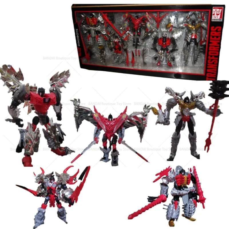 

In Stock 5PCS G1 Set Transformed toys Movie Machine Dinosaur Electroplated Clear Howling Iron Slag Sludge Gift Hobby Collection