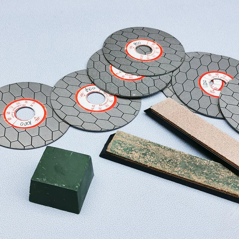 Knife Sharpening & Descale Repair Plate 240-1000 Grit Diamond Honeycomb Disc Woodwork Polishing Tool