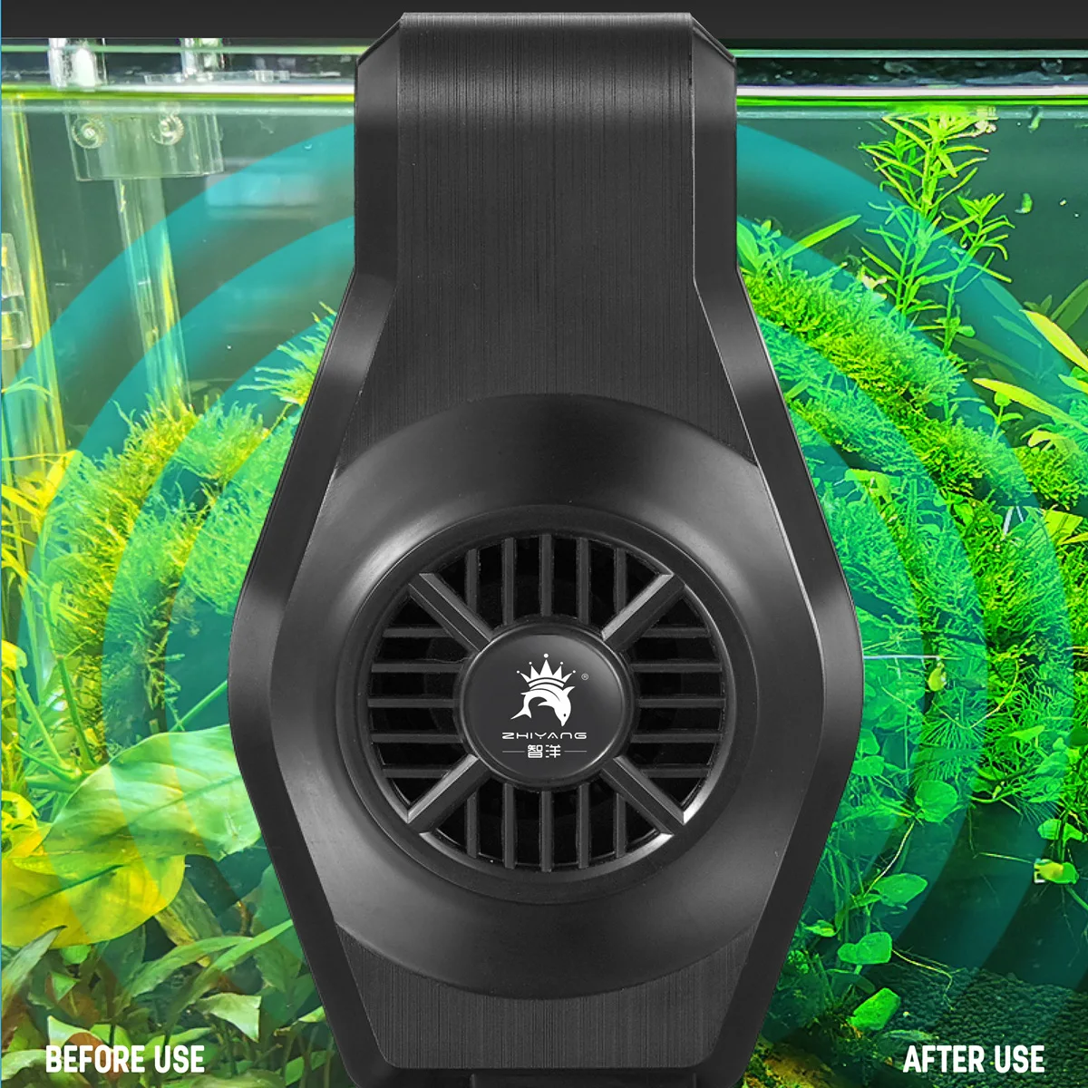 MINI wall-mounted fish tank, aquarium cooling fan, water plant coral tank air cooling fan