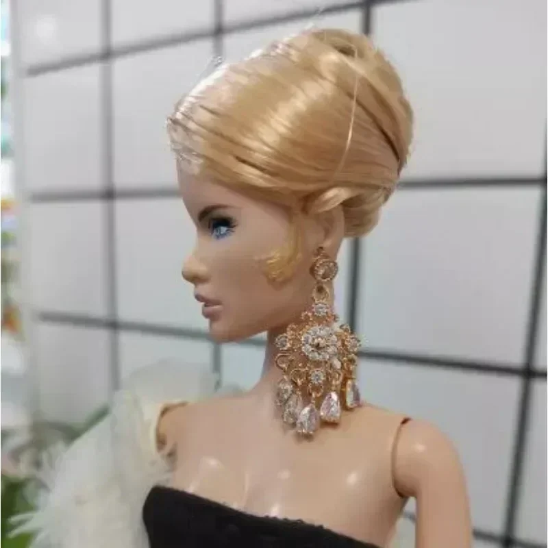 Need 15 days process time New Handmade Toy earrings Crystal diamond accessories for your 1/6 scale BB FR FR2 dolls BBMOD20