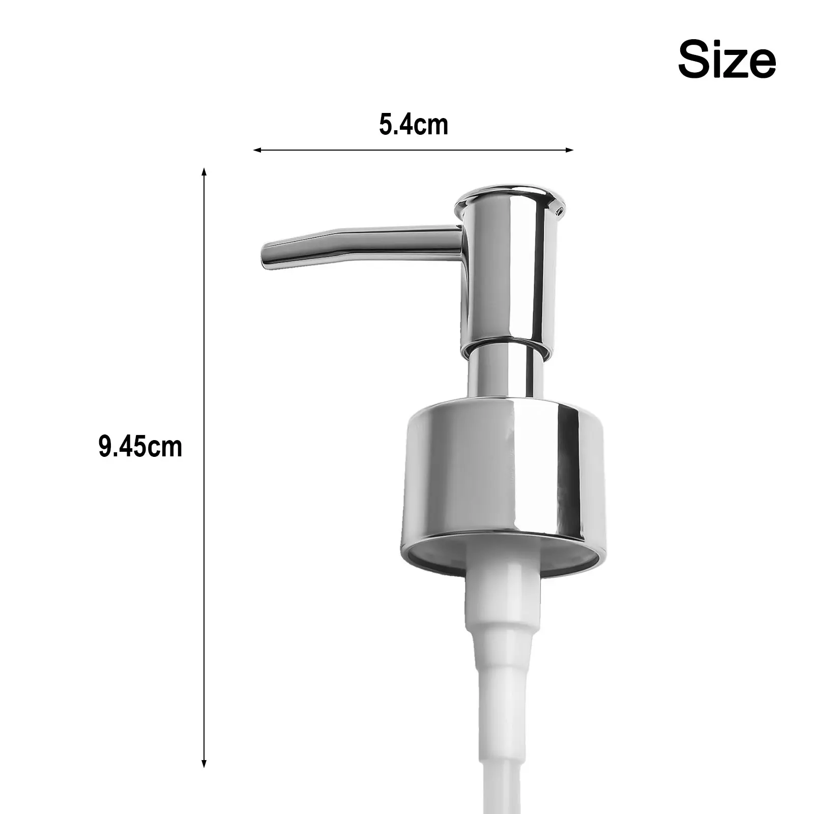 ABS Plastic Pump Head And Pipe Soap Dispenser Pump Replacement Leak-proof Pump Head For Kitchen Bathroom Worktop Bottles