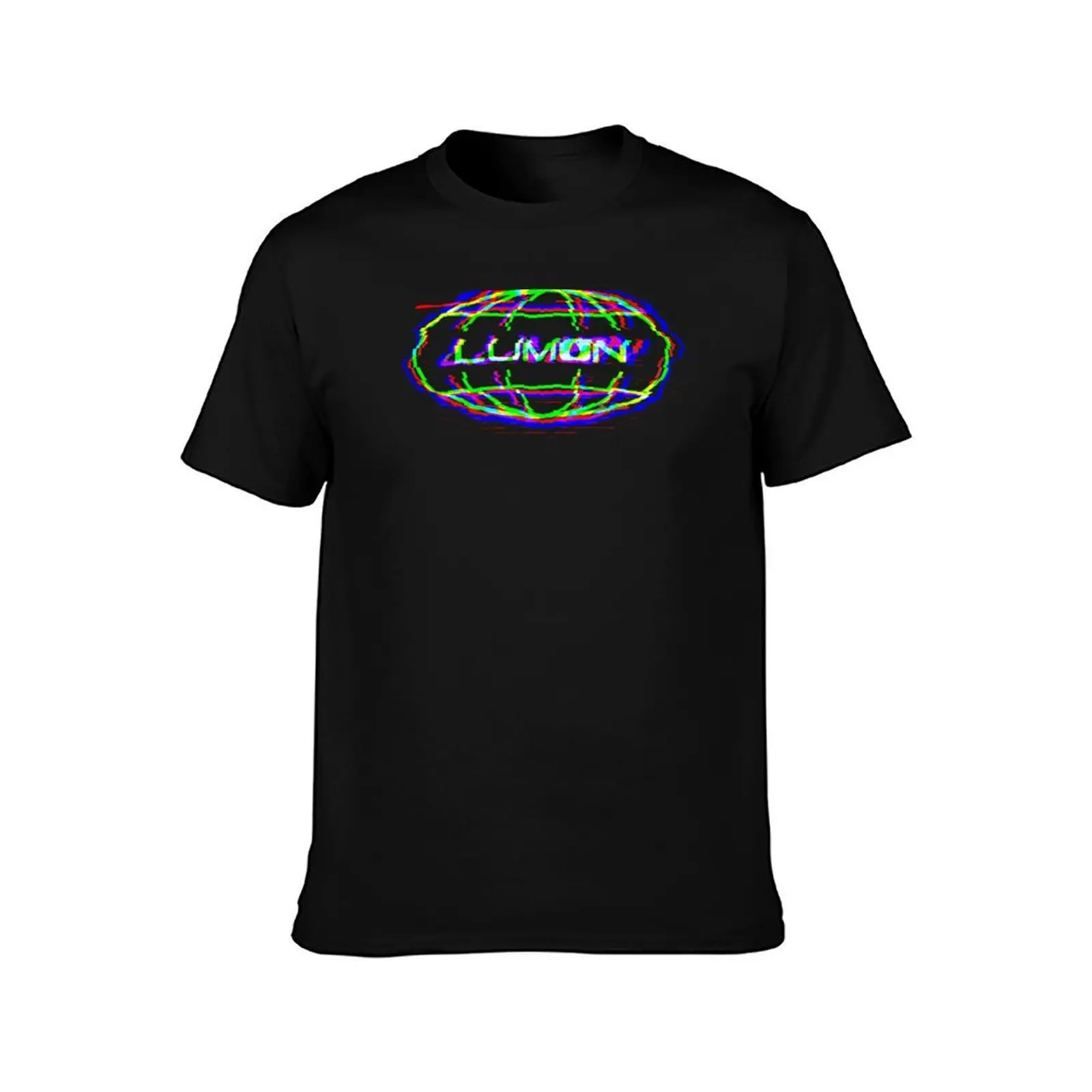 LUMON glitch logo T-Shirt Daily Wear Plain Short Sleeve Shirt
