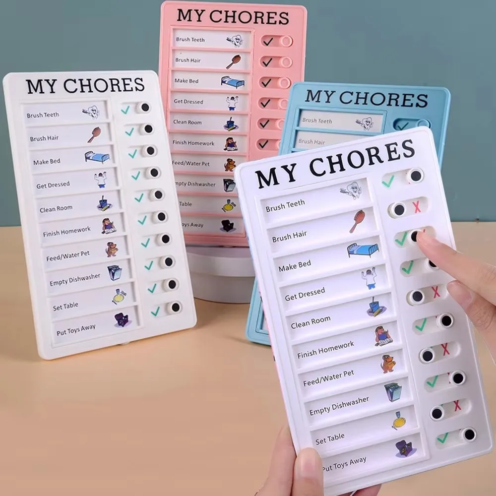 Reusable My Chores Checklist Task Board Daily Schedule Planner Memo Chore Chart Kid Responsibility Behavior Self Discipline Card