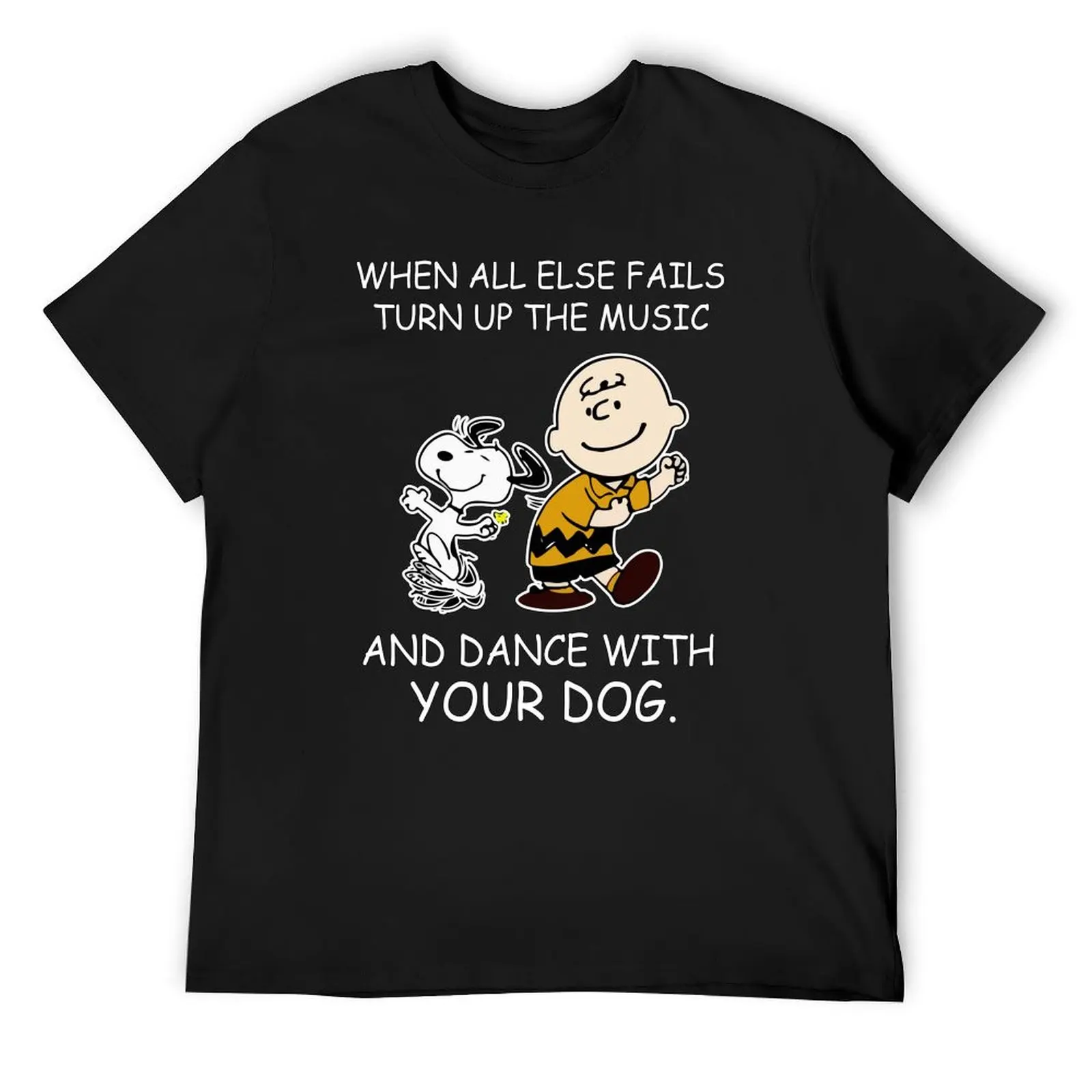 When All Else Fails Turn Up The Music and Dance T-Shirt blanks graphic t shirts luxury clothes men