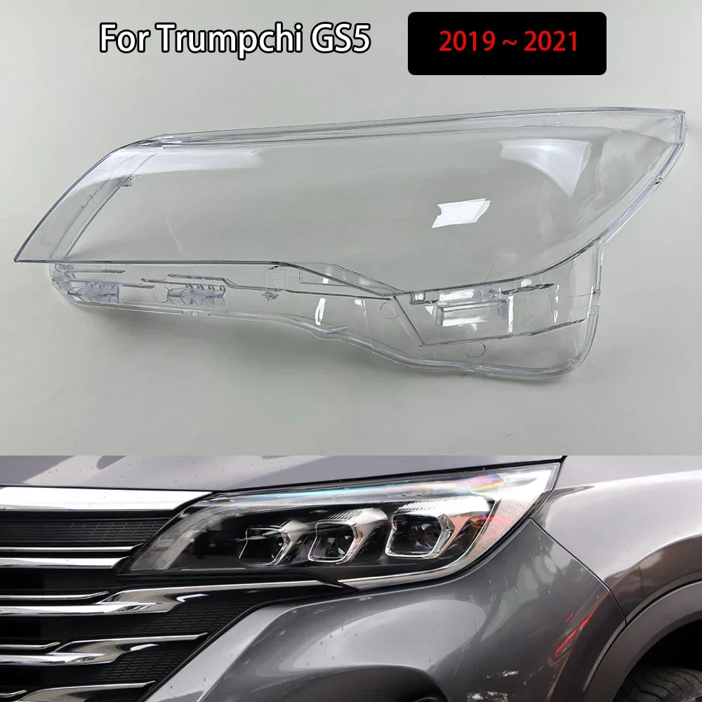 

For Trumpchi GS5 2019 2020 2021 Headlight Cover Transparent Headlamp Shell Plexiglass Replace Original Lampshade