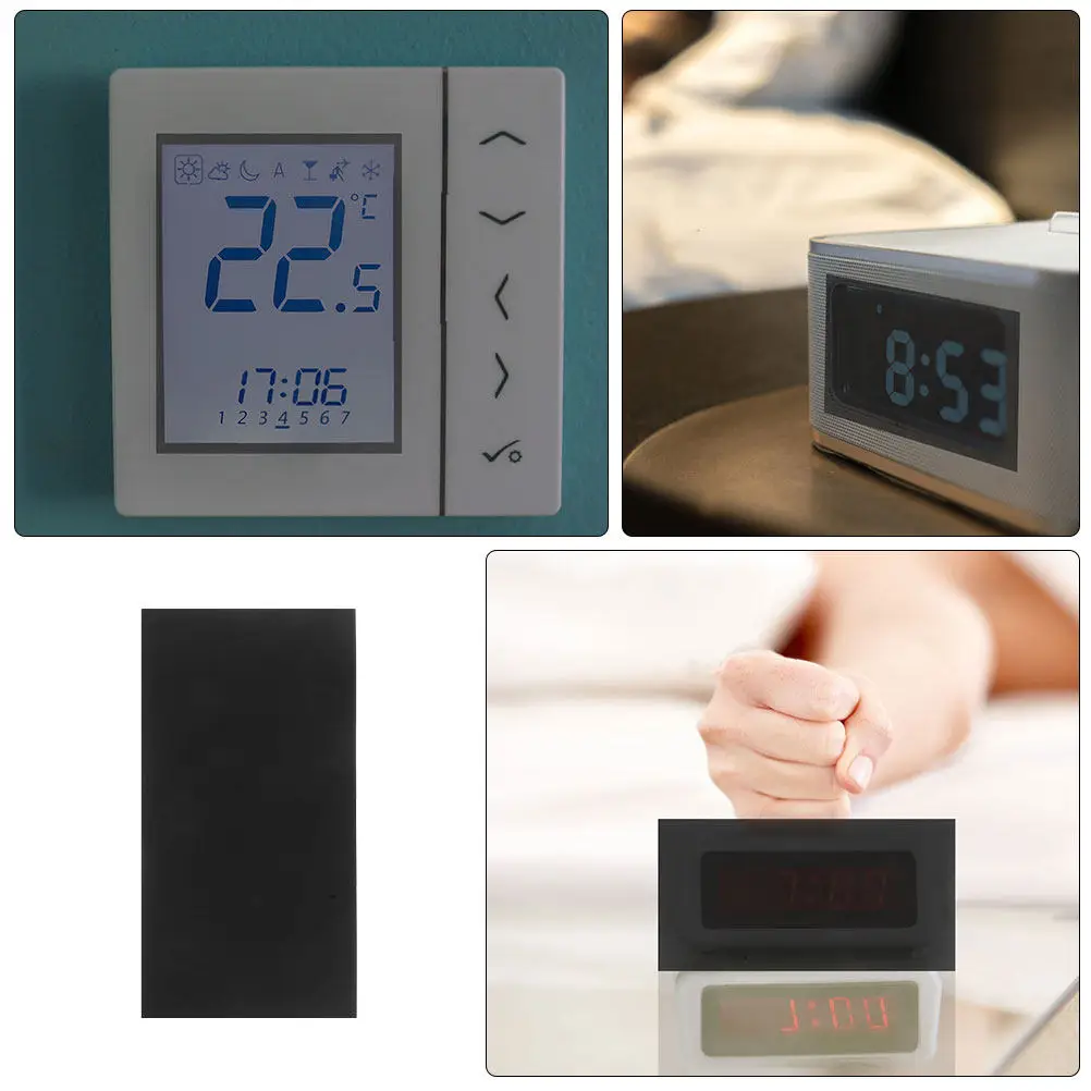 6Pcs Cuttable LED Light Dimming Stickers for Routers Electrical Appliances Light Blocking Sheets Blackout Covers