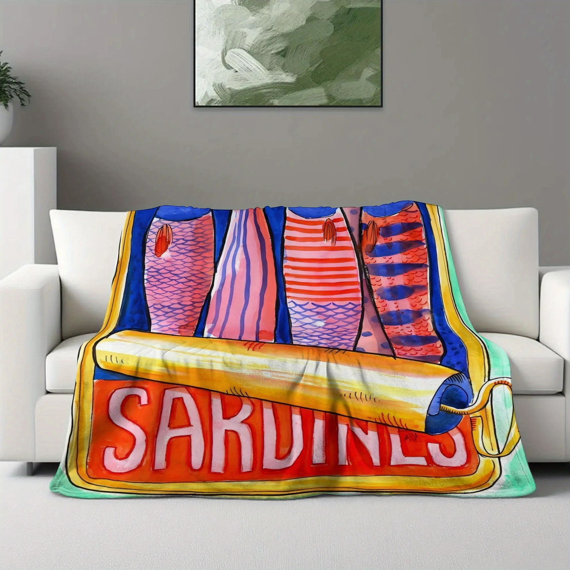 Flannel Blanket - All-Season Cozy Throw for Living Room, Office, Sofa & Travel, Perfect Gift for Home Decor