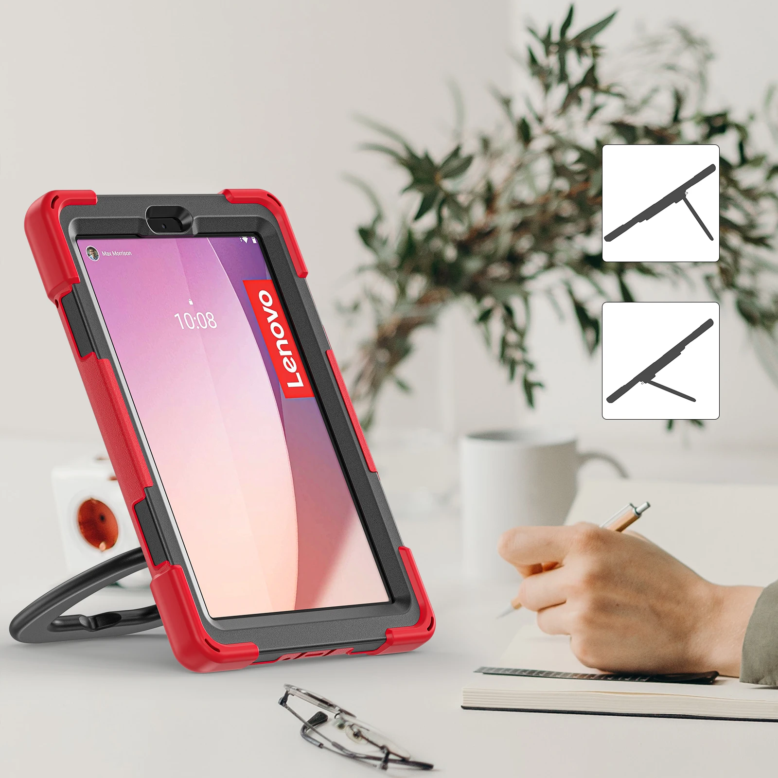 For Lenovo Tab P11 Pro Gen 2 Xiaoxin Pad Pro funda M8 4th Gen M9 Tablet Case Armor Shockproof Laptop Stand Protector 360 rotate