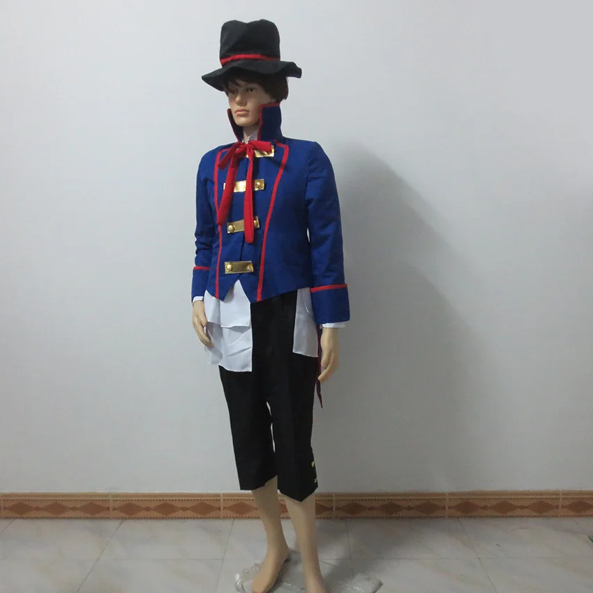 Black Butler Kuroshitsuji Youth rebels Drocell Caines Cosplay Christmas Costume Uniform Custom Made Any Size