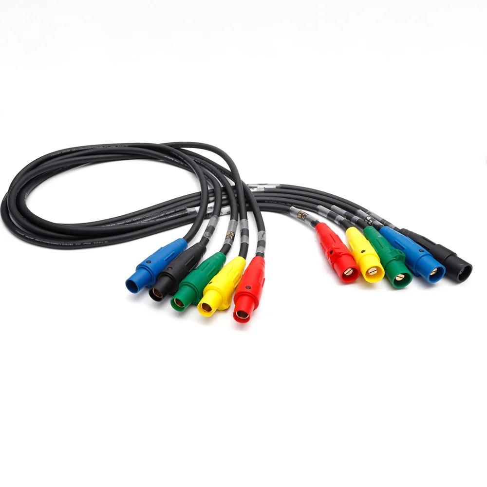 400A Rhino Plug Female Connection 35 Square Power Cord Extension 250V Rated Copper PVC Cable IP65 Outdoor LED String Light