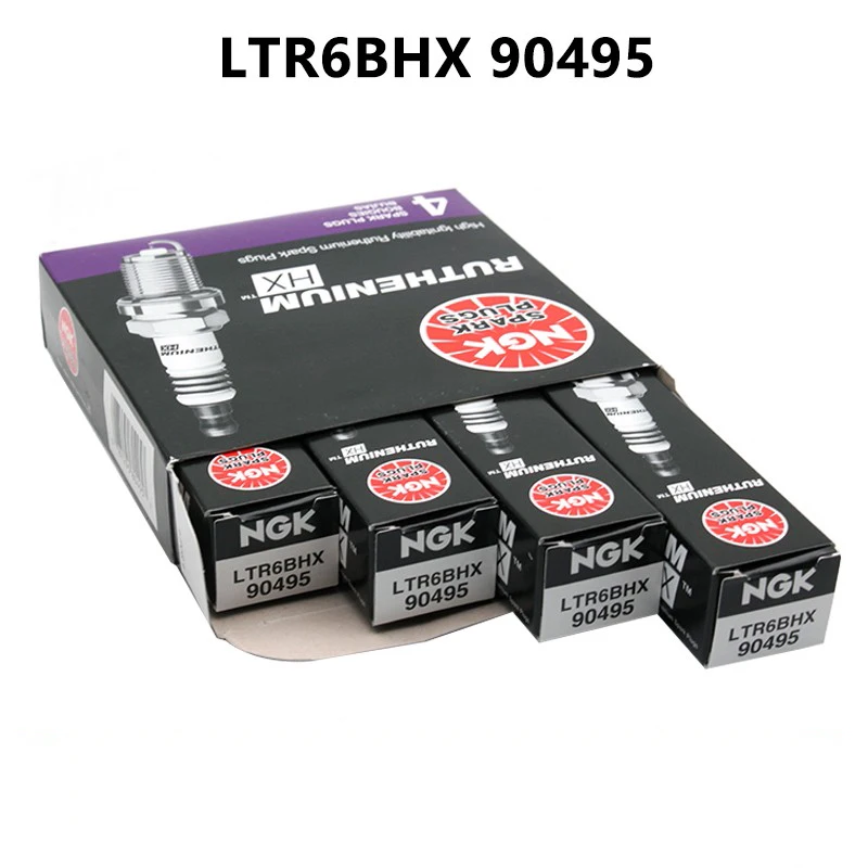 4pcs Original NGK Ruthenium High Ignitability Spark Plug LTR6BHX 90495