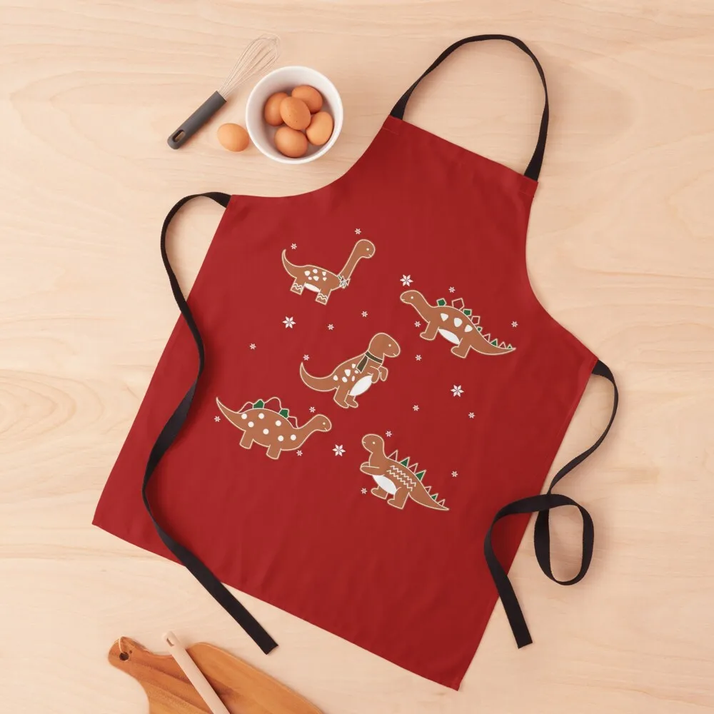 

Pack christmas gingerbread dinosaurs Apron apron ladies