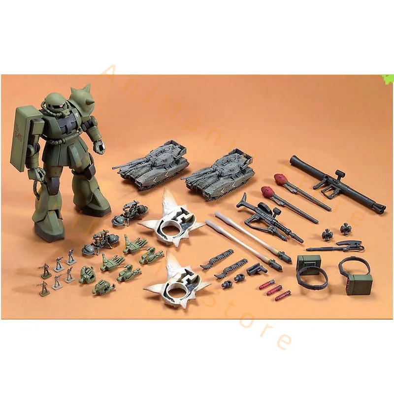 Bandai Gundam Model Kit Anime Figure HGUC MS-06 ZAKU The Ground