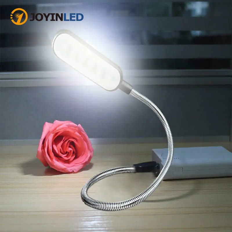 

Mini Book Lamp Portable USB Reading Night Lamp White/Warm Color Table Desk Lamp For Laptop Power Bank Notebook PC Computer