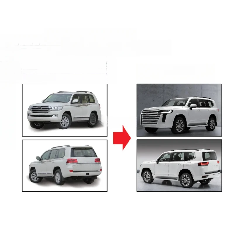 

Car Accessories Front Rear Bumper Grill Upgrade Wald Body Kit Bodykit for Lc200 to Lc300 Conversion