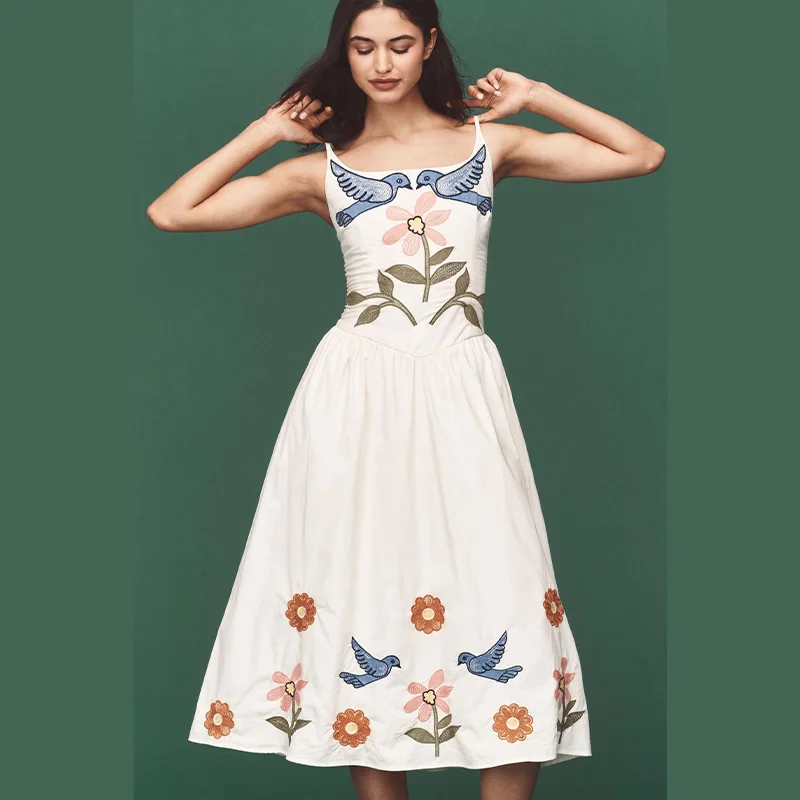 

Backless Floral Maxi Dress 2025 Summer Women Sexy Party Spaghetti Strap Sundress Boho Beach High Waist Chiffon Dress Vestidos