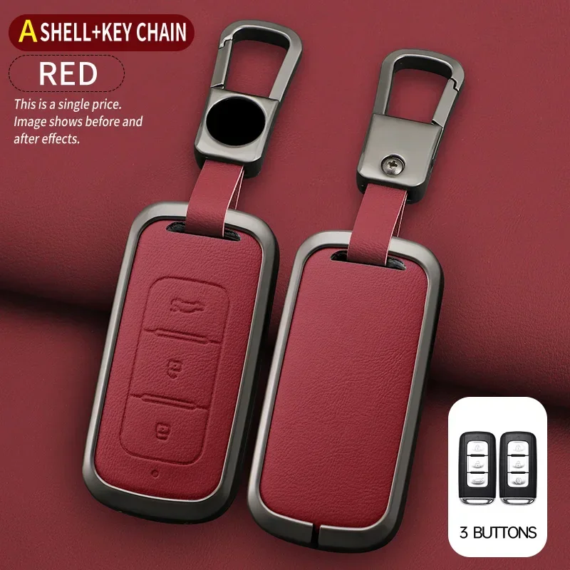 

For Dongfeng DFM DFSK Glory 580 S560 F507 S30 H30 AX7 Ix5 Ix7 Seres Sf5 KC VL Alloy Car Key Case Fob Cover Keychain Shell