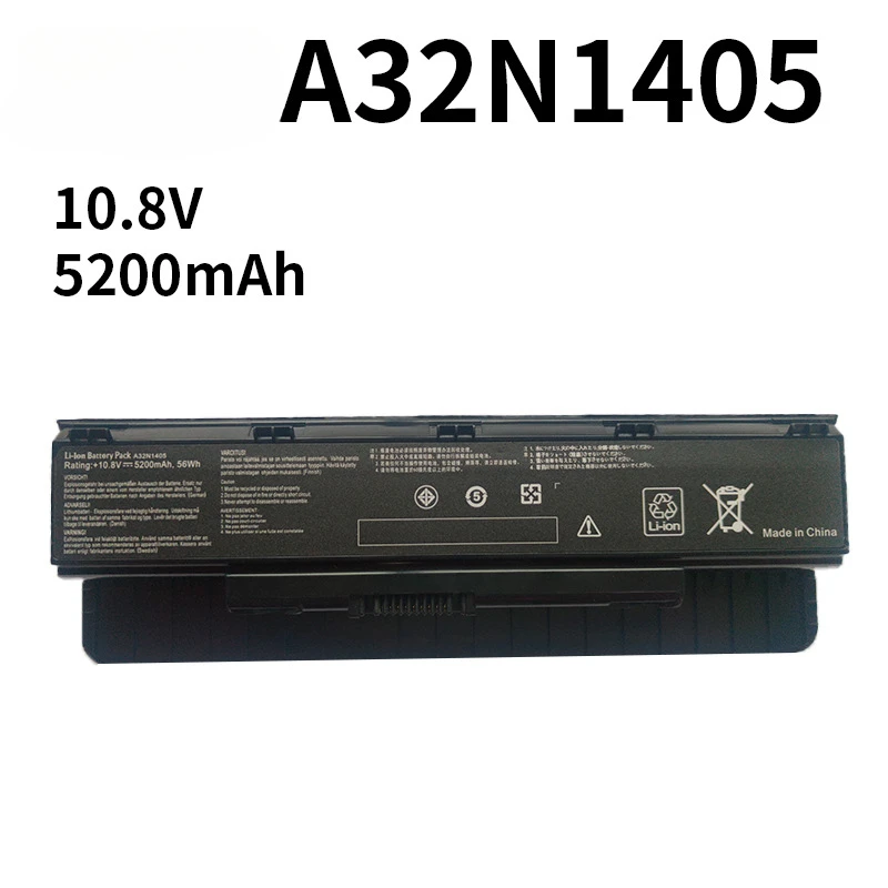 5200mAh A32N1405 Laptop Battery for ASUS N551JM N551JW N551Z N551J N551V N751 N771 G771JM G771JK G551J G58VM Notebook Battery