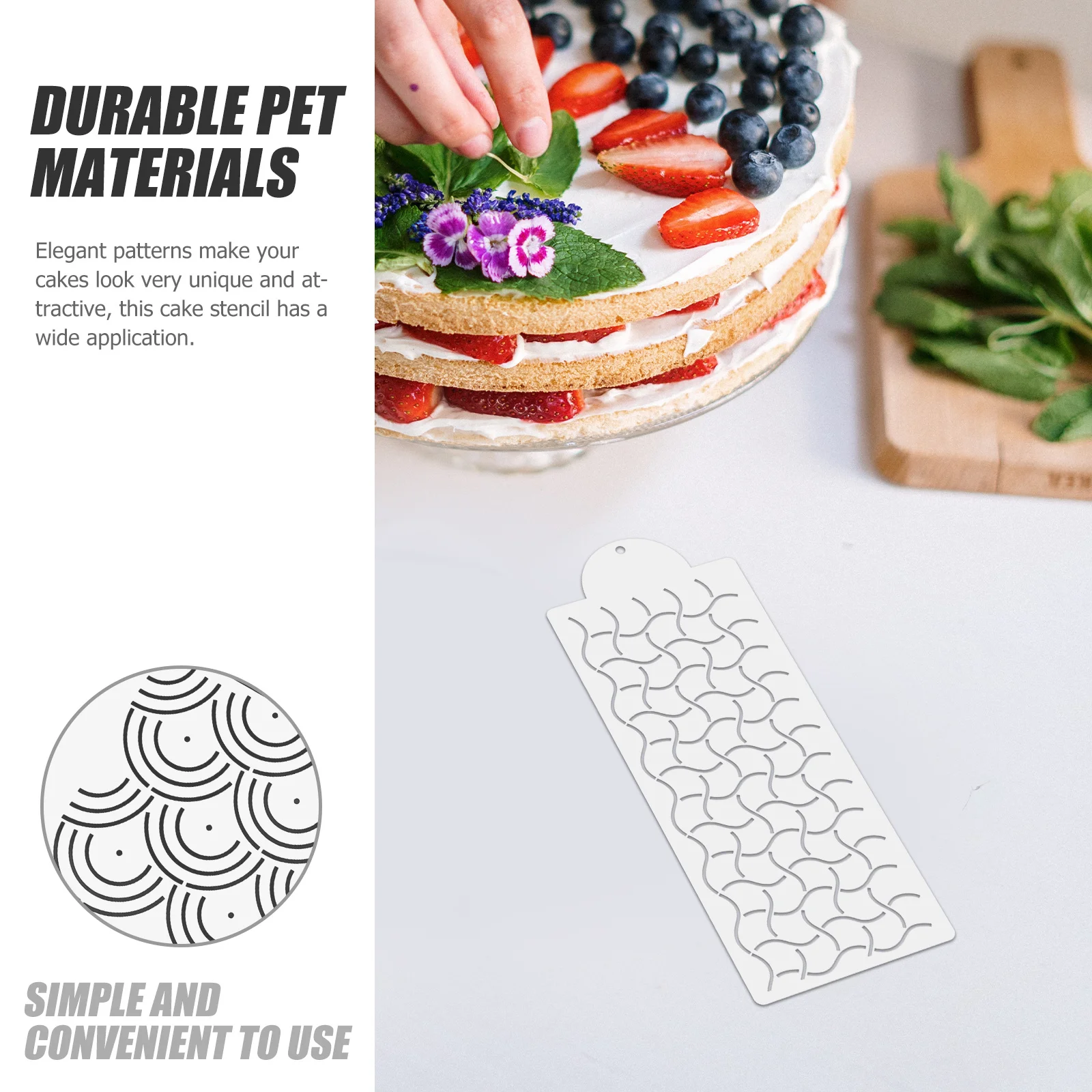 

12pcs Baking Cake Decoration Stencils Reusable Hollow Templates For Mousse Cookies Fondant Diy Craft Dessert Tools