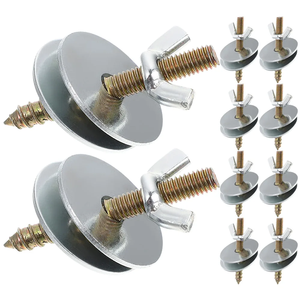 

10 Pcs Bird Cage Screw Fitting Screws Cages Birds Washers Metal Perch and Nuts Fixing