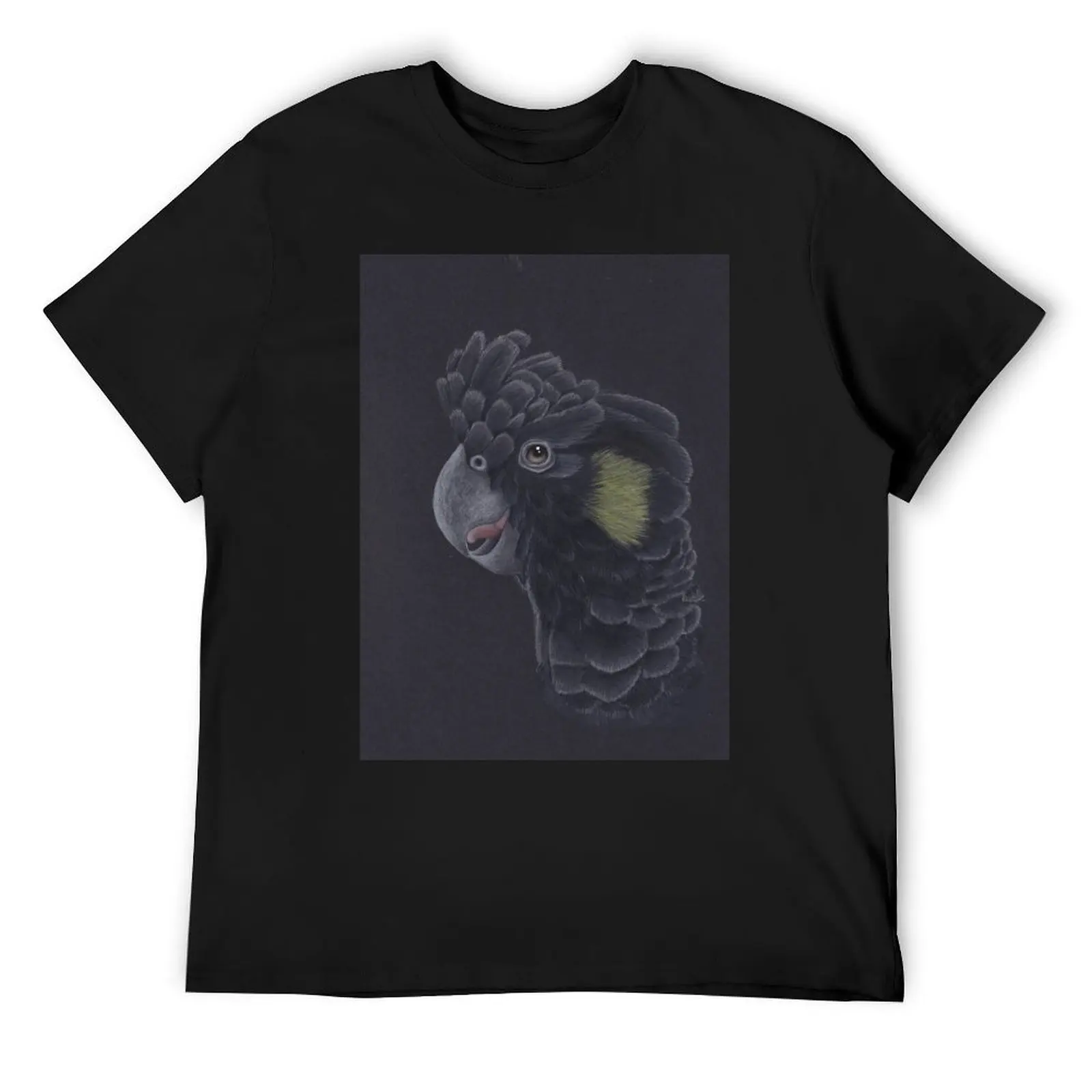 Black cockatoo T-Shirt customs vintage anime shirt mens vintage t shirts