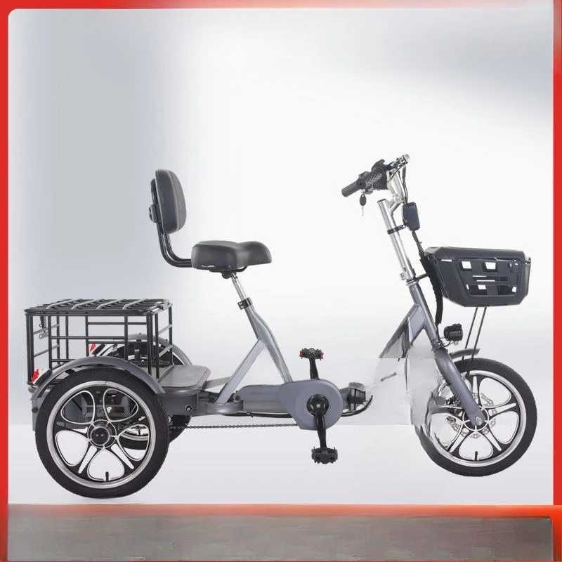 

Electric tricycle transportation bicycle folding, riding adult household small bicycle