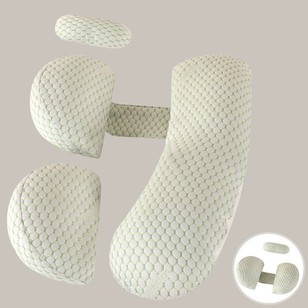 

Pregnancy Pillow Soft H-shaped Lumbar Pillow Multifunctional Pregnant Breastfeeding Cushion Washable Maternity Support Pillow