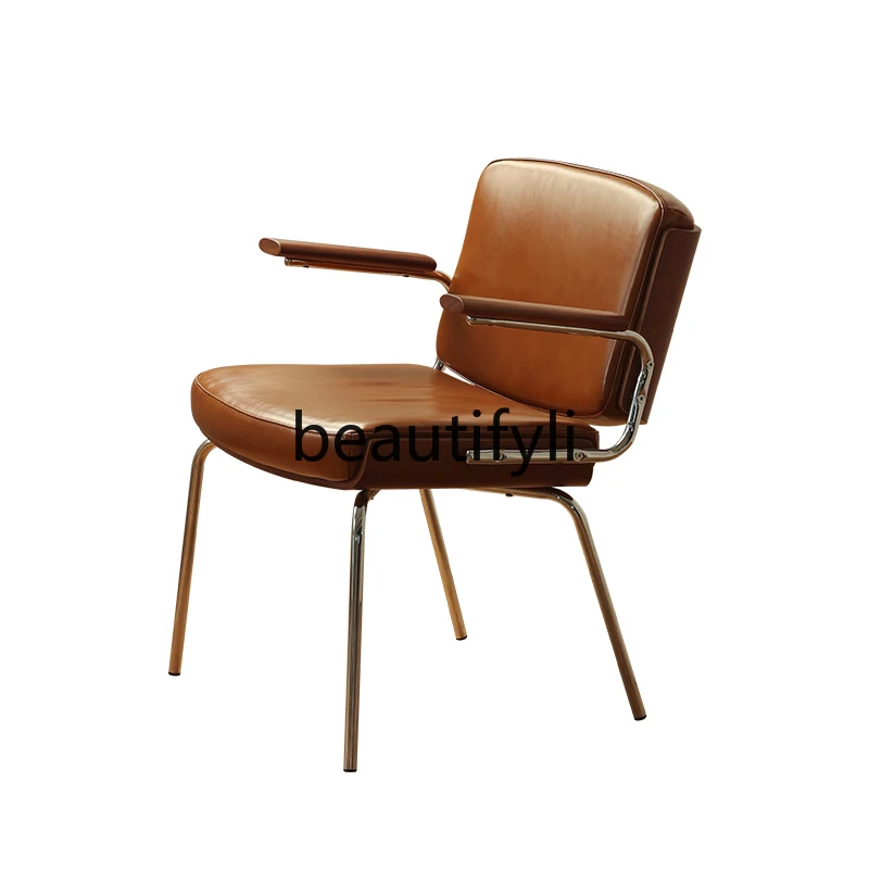 

Retro Back Dining Chair Soft Bag Armchair