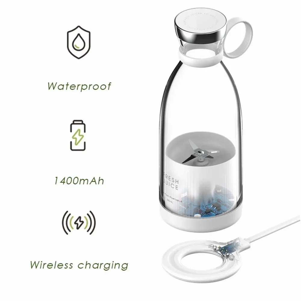 D2 Portable Water Bottle Electric Juicer Blender Usb Mini Fruit Mixers Juicers Food Milkshake Multifunction Juice Maker Machine