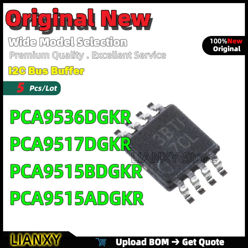 5pcs VSSOP-8 PCA9536DGKR PCA9517DGKR PCA9515BDGKR PCA9515ADGKR I2C Bus Buffer New Original