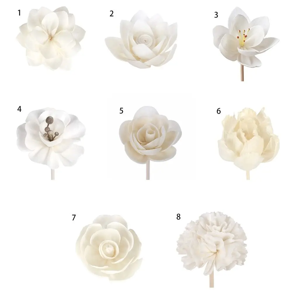 Primäre Farbe Blume Form Kein Feuer Aromatherapie Rattan Für Reed Diffuser Ersatz Sticks Home Bad Dekoration