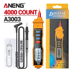 ANENG A3003 Multi Tester Pen Type Digital Multimeter with 4000 Counts AC/DC Voltage Ohmmeter Capacitance Hz Handheld Tester Tool