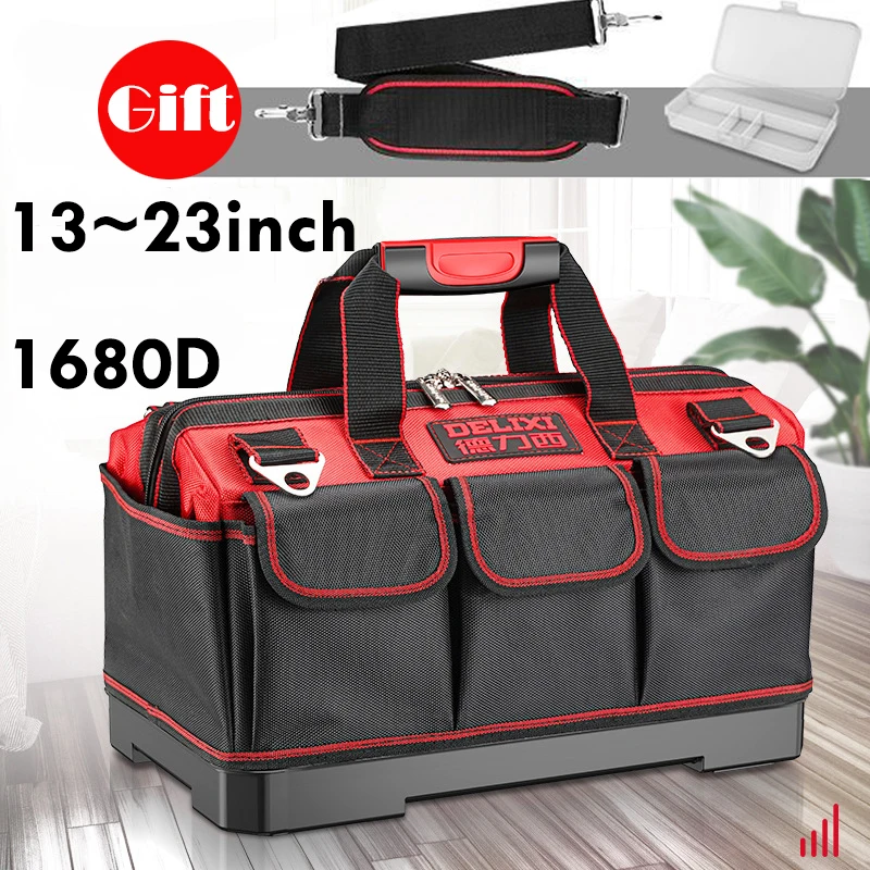 

1680D Oxford Cloth Tool Bag Electrician Organizer Carpenter Professional Storage Multifunction Large Capacity Toolbag Durable