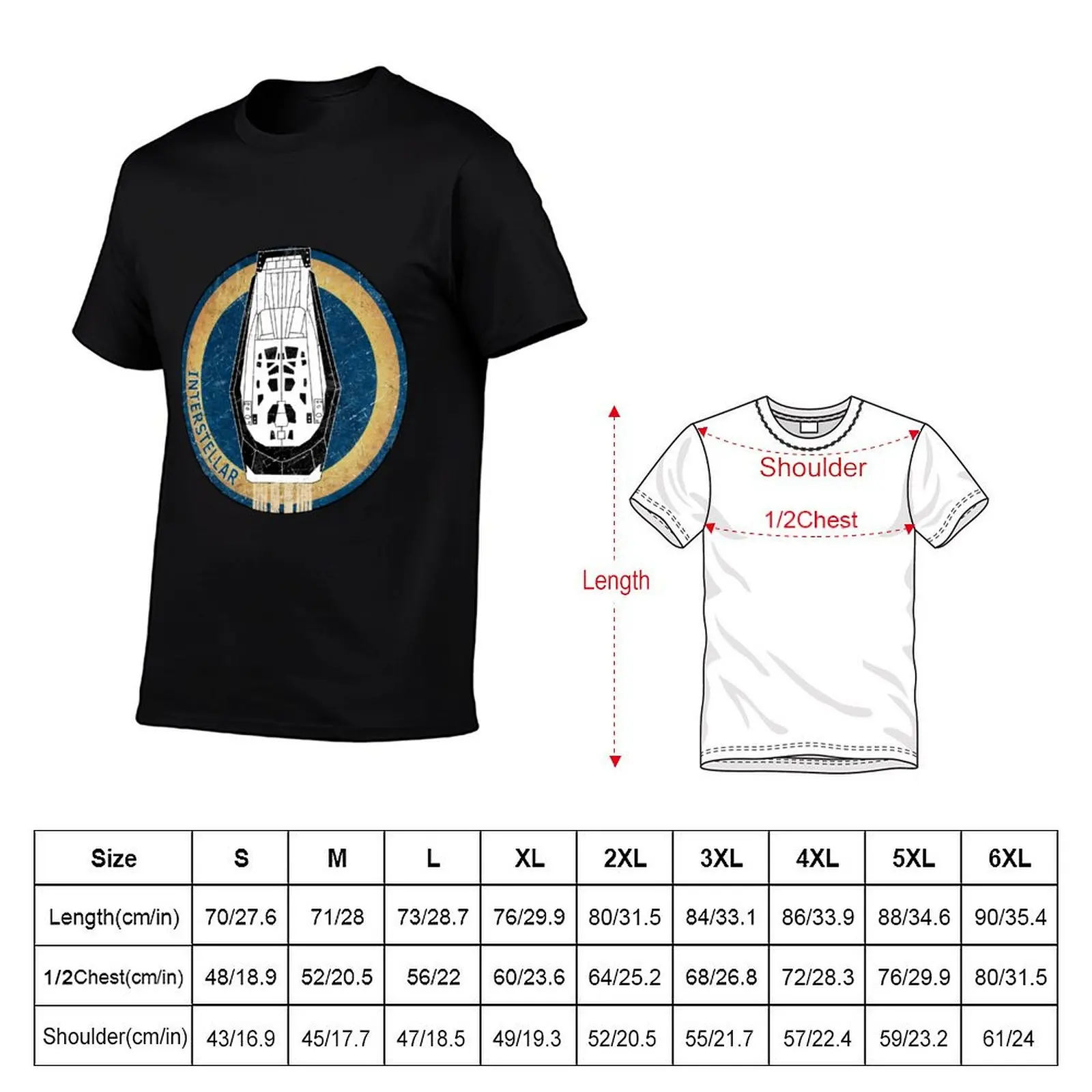 Interstellar: Endurance Ranger Expedition T-Shirt Work Daily Short Sleeve Top