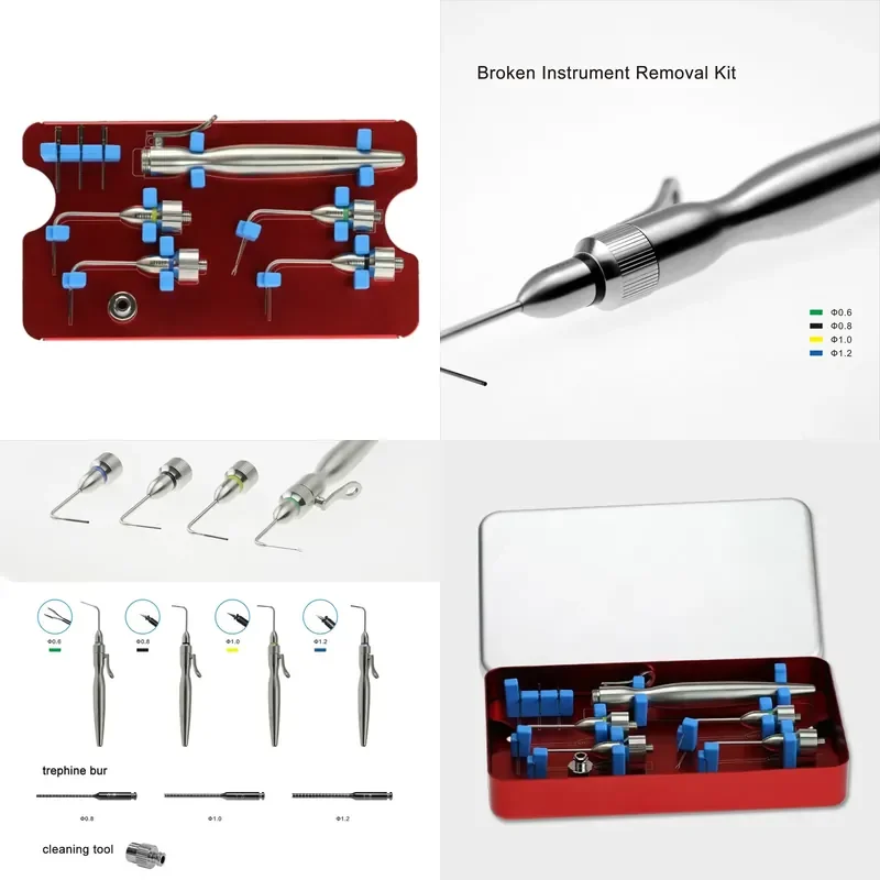 Dental Broken Instrument Removal Kit for Internal Root Canal File Extractor Separation Surgical Instrument