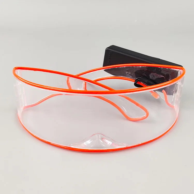 Drahtlose leuchtende LED-Brille, Nachtclub, Maskerade, Konzert, Performance-Requisiten, DJ-LICHT, Y2k-Brille, futuristische Roboter-LED-Sonnenbrille – Detail 11