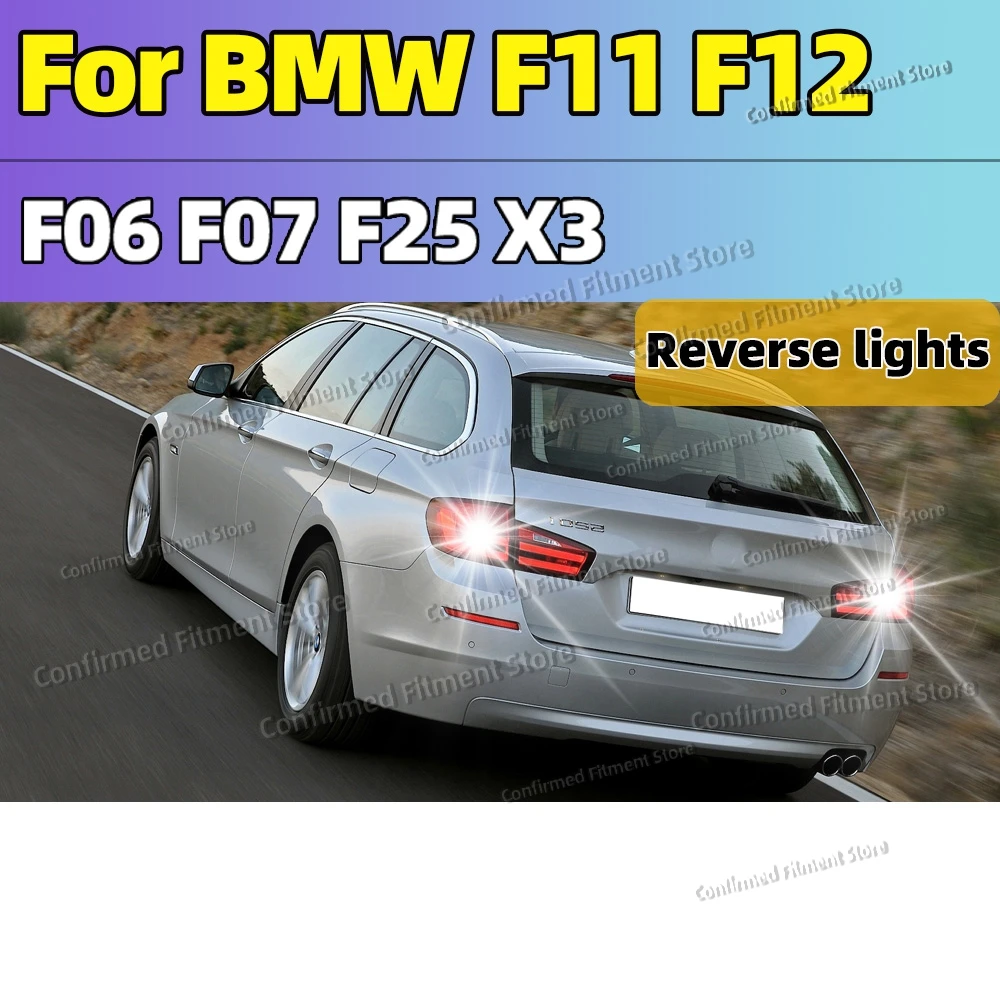 2Pcs T15 LED Reverse Licht Blub Backup Lampe W16W Stecker und Spielen 6000K 12V Für BMW F11 f12 F06 F07 F25 X3