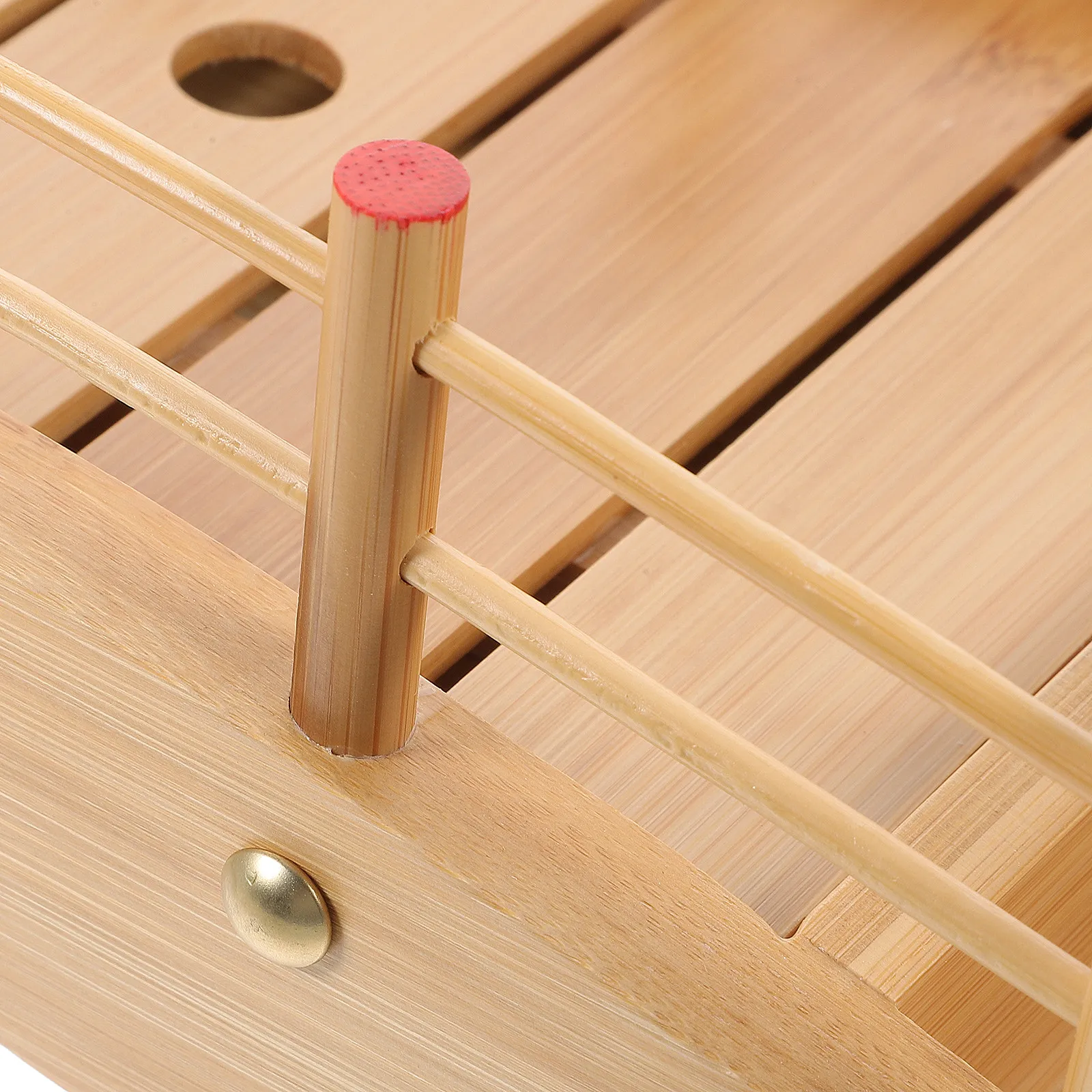Bambus-Sushi-Platte, große Kapazität, Servierplatte im japanischen Stil, gelbe Holzschale zur Präsentation von Speisen
